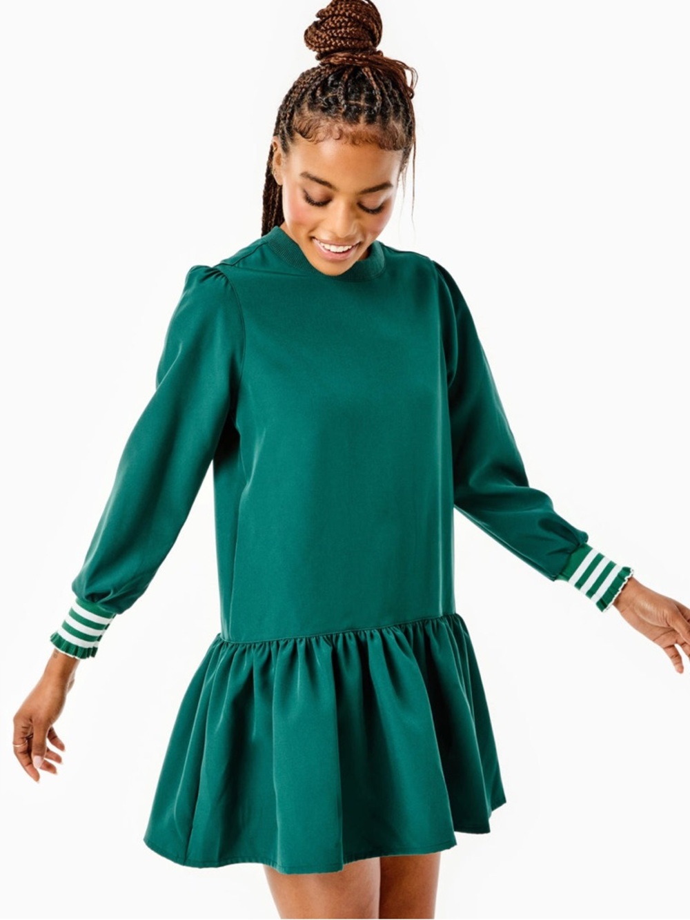 Anthropologie Addison Bay Pine Green Pullover Sweatshirt